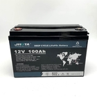 Waterproof RV Motorhome Lithium Battery 12.8V 100AH LiFePO4 Battery With BMS