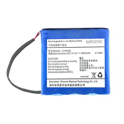 14.4 Volt 2900mAH Lithium Ion Rechargeable Battery For Medical Device Monitor