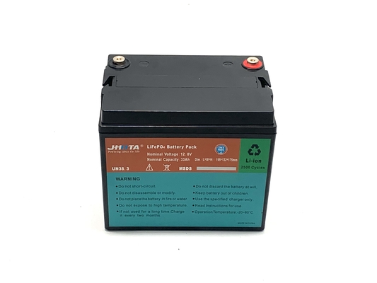 12v 33ah Solar Lifepo4 Battery Rechargeable Lithium Iron Phosphate Battery Pack