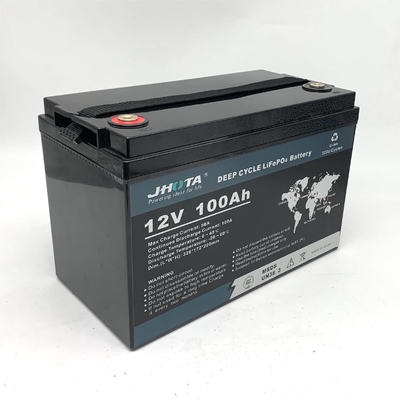 Customized Capacity 12.8V 100Ah Lithium Deep Cycle Battery Low Self Discharge